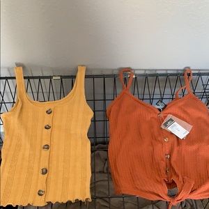 Aero/rue21 2 spring/summer tang tops
